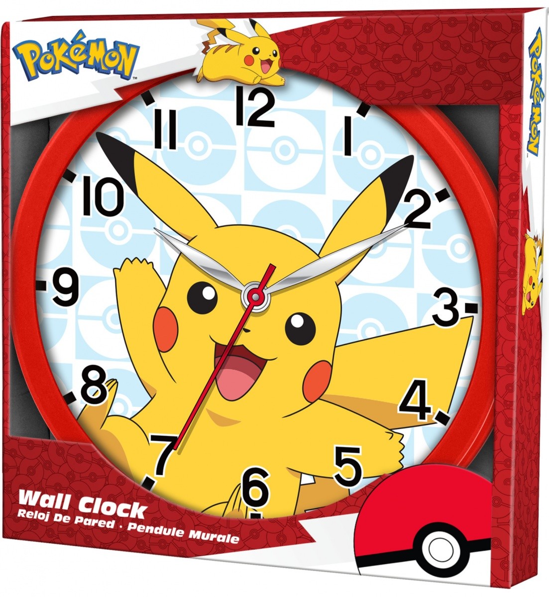 Stenska Ura Pokemon Pikachu (25 cm) – Zabaven Dodatek za Otroško Sobo