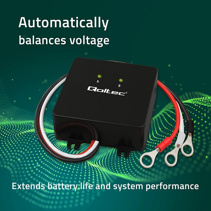 Balanser napetosti 24V za 2x12V akumulatorje | 5A | LiFePO4, AGM, GEL 2
