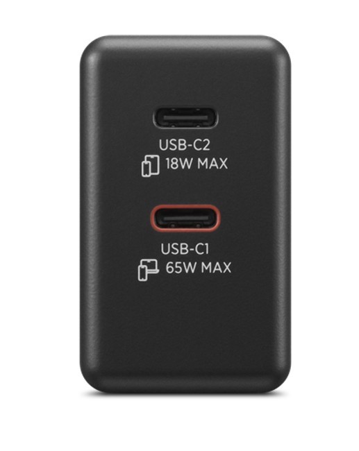 Polnilnik Dual USB-C 65W GaN 40AW065BEU 5