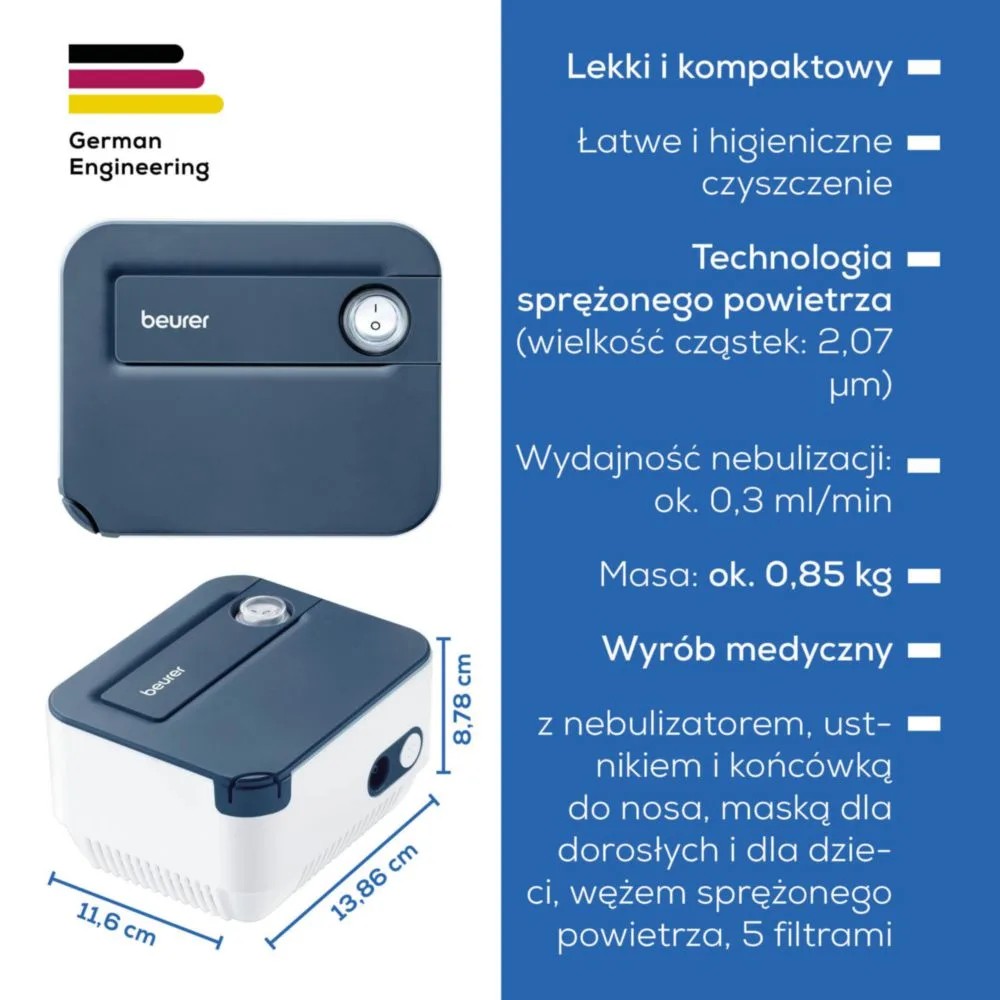 Beurer IH16 inhalator - za učinkovito dihanje 6
