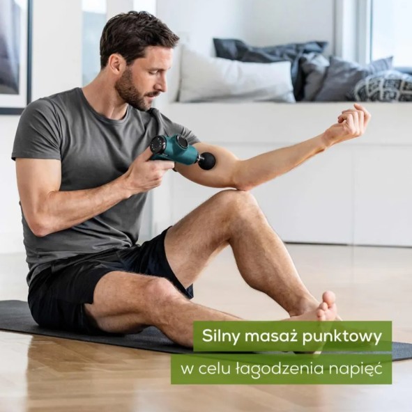 Beurer MG99 masažni pištolj s 4 nastavki in polnilcem 8