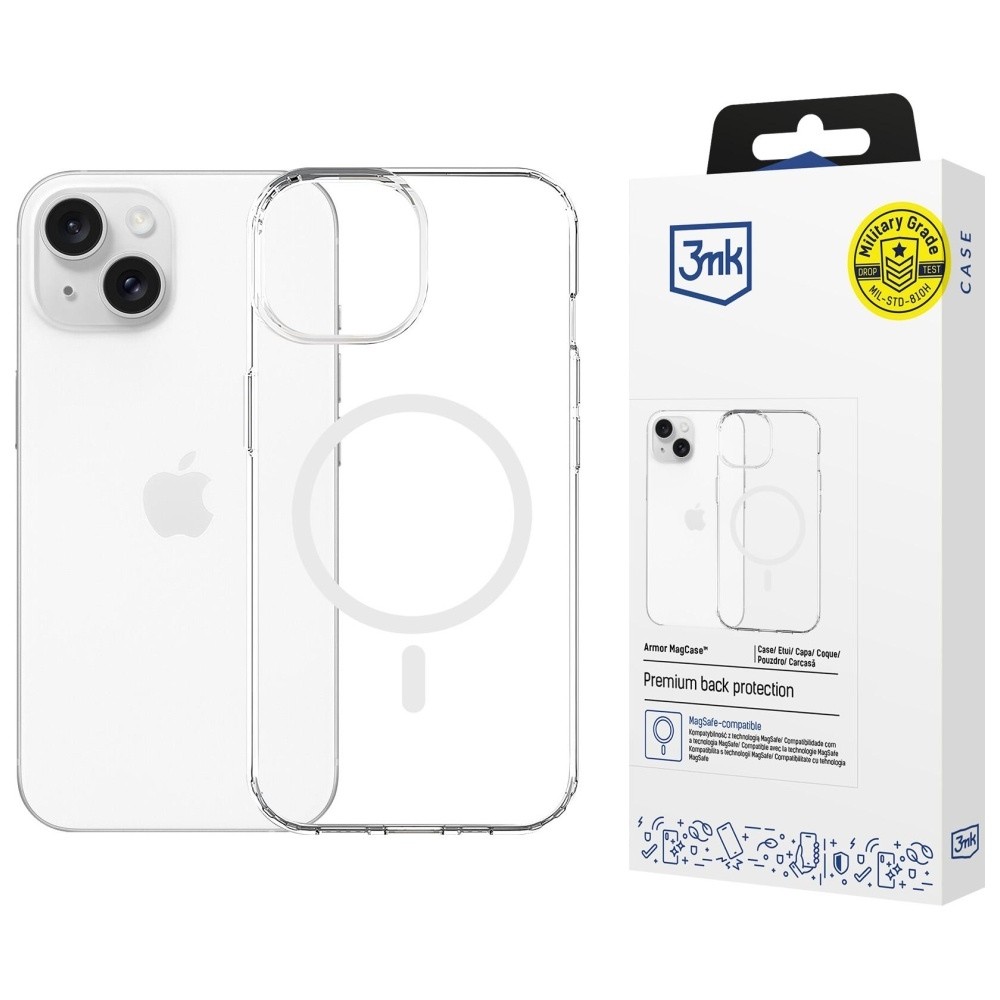 Armor MagCase etui za iPhone 13/14 MagSafe, prozoren