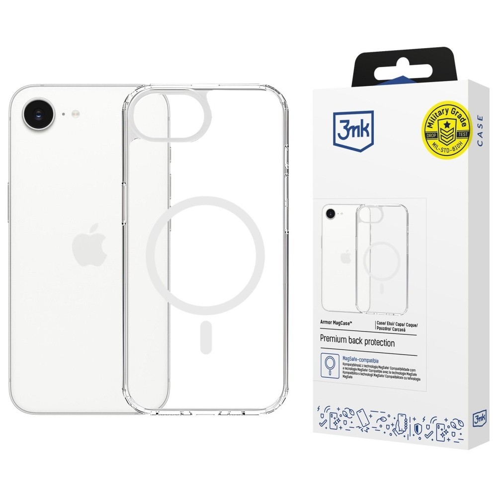 Etui Armor MagCase za iPhone 16e/17e, prozoren
