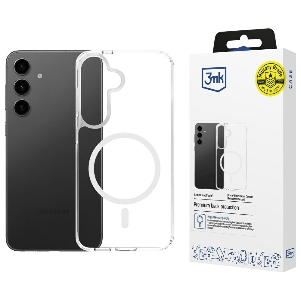 Etui Armor MagCase za Samsung S24/S25, prozoren