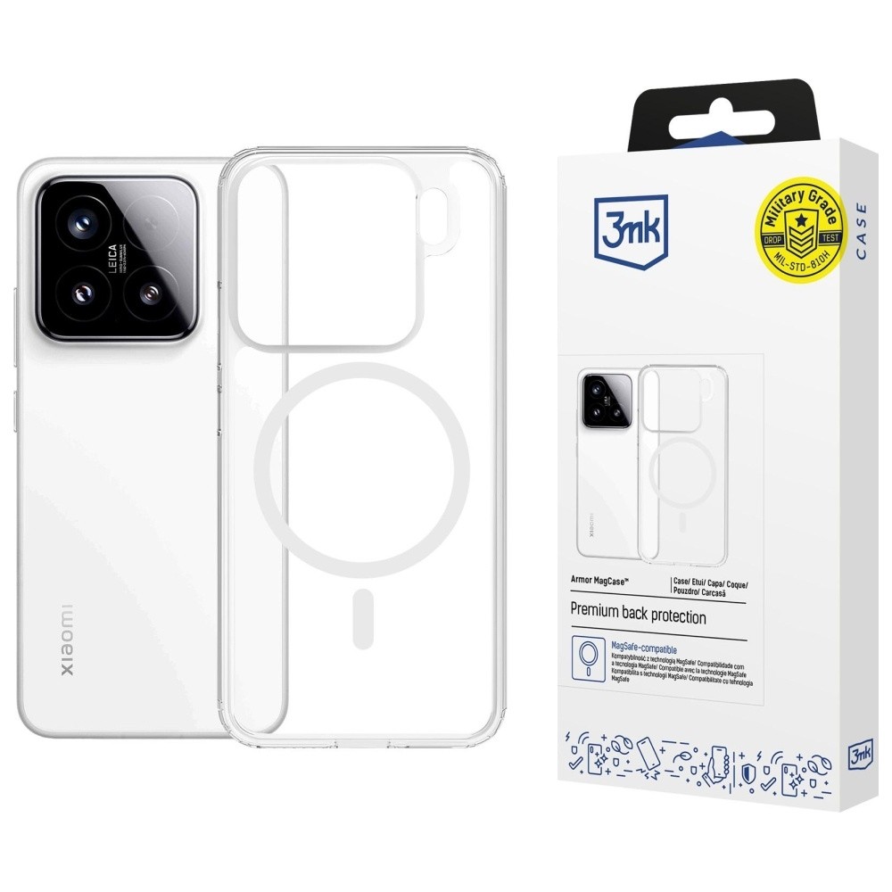 Etui Armor MagCase za Xiaomi 15, prozoren