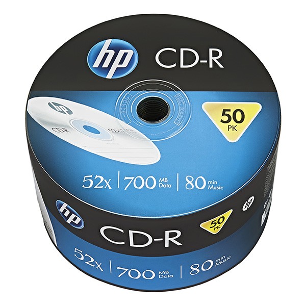 HP CD-R medij, 52x, 700MB, 50 kosov