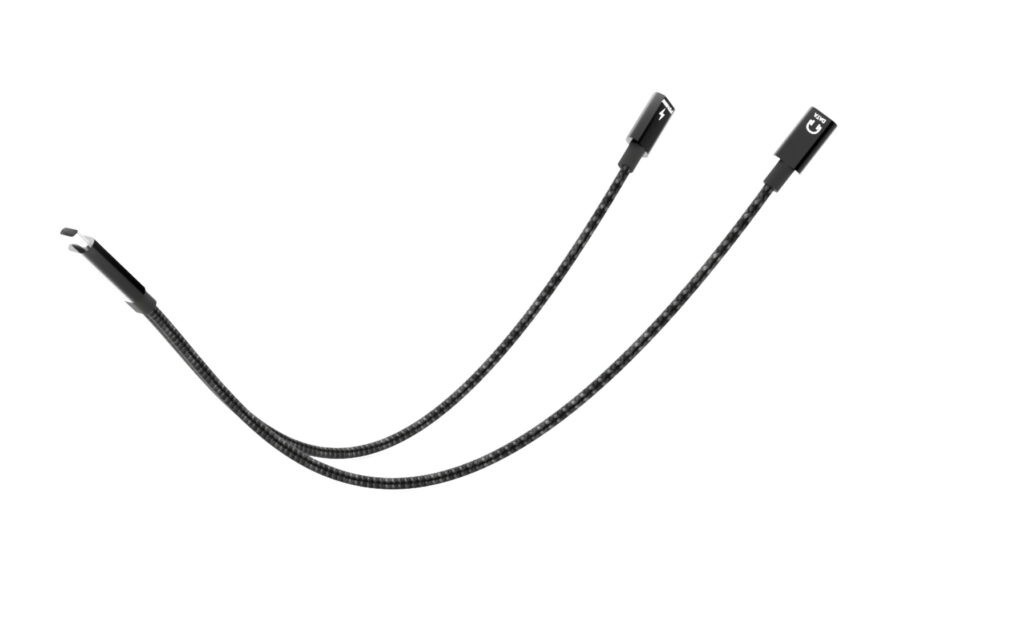 USB-C razdelilni kabel za avdio/podatke in napajanje 100W 2