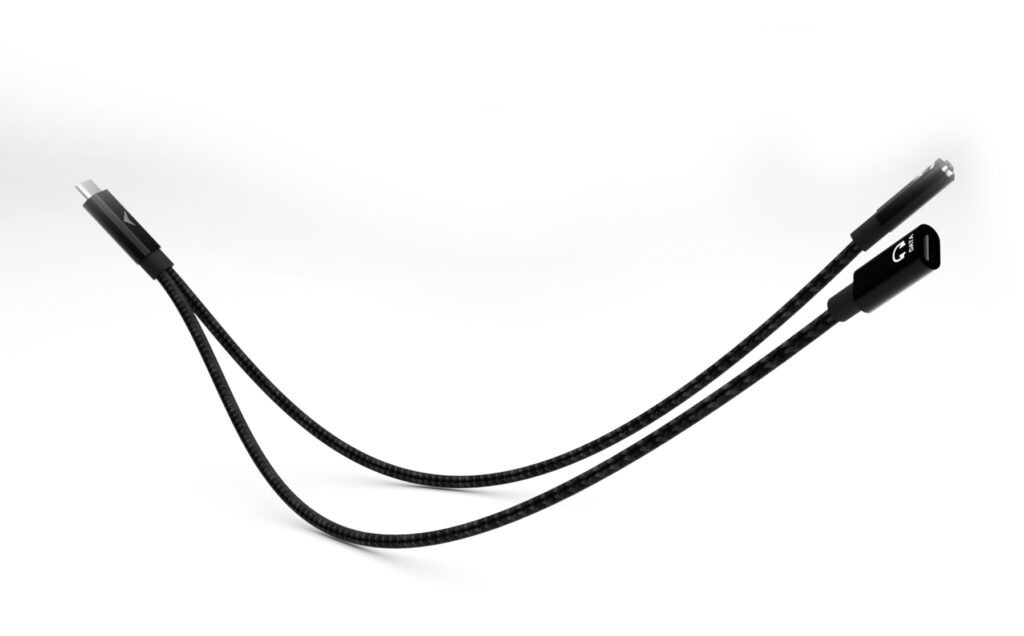 USB-C razdelilni kabel za avdio/podatke in napajanje 100W 3