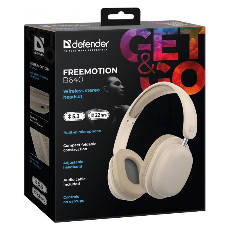 Brezžične slušalke FREEMOTION B640 (bež) 6
