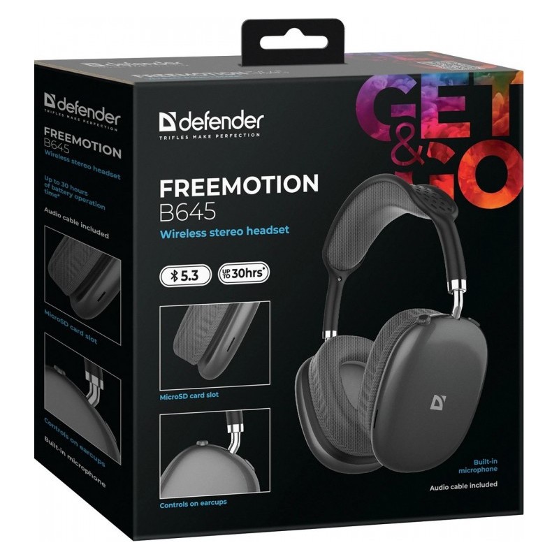 Brezžične slušalke FREEMOTION B645 (črne) 4