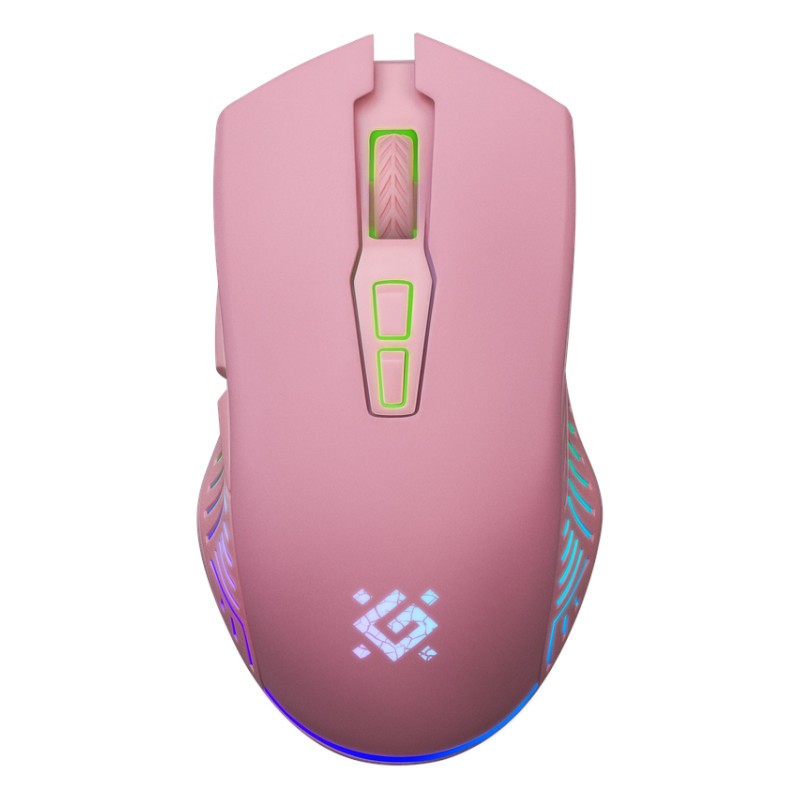 Brezžična gaming miška PANDORA RF 3200DPI, 7 gumbov (roza) 6