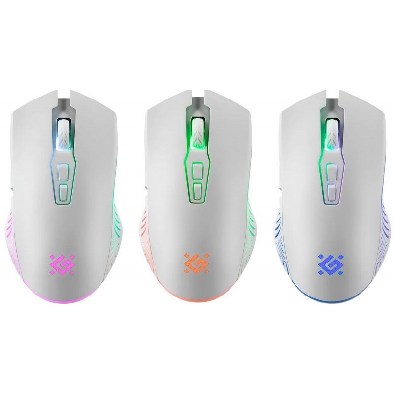 Brezžična gaming miška PANDORA RF 3200DPI, 7 gumbov (bela) 7