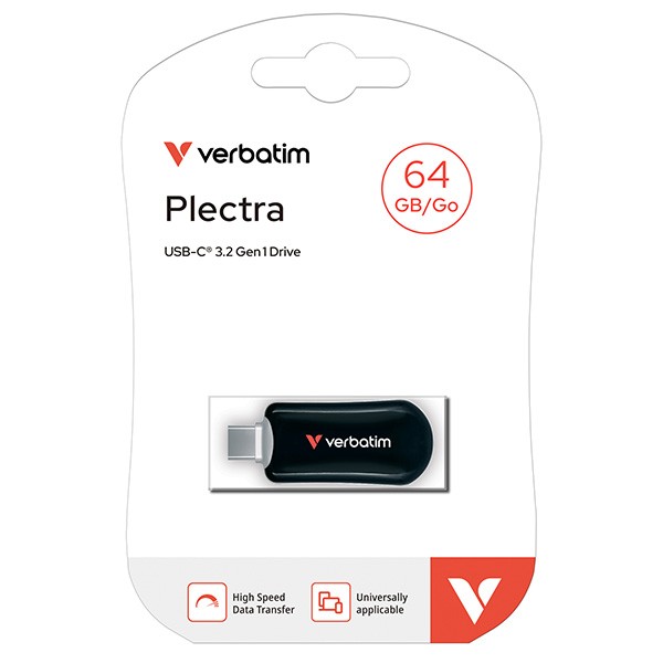 Verbatim Plectra 64GB USB-C ključek, 100MB/s, črn 4