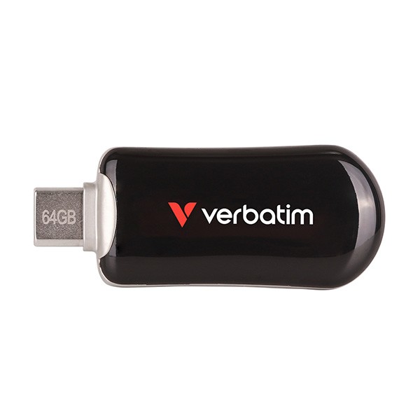 Verbatim Plectra 64GB USB-C ključek, 100MB/s, črn