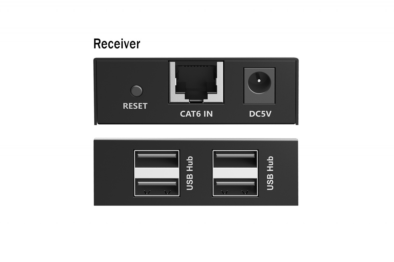 Podaljšek USB 2.0 preko UTP kat.6, do 150m, 4x USB-A, 1x RJ45 Gigabit 3