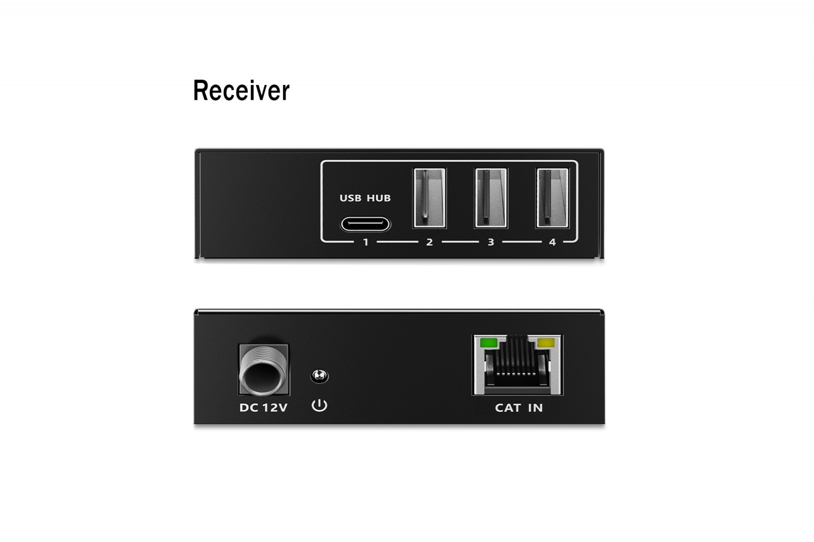 Podaljšek USB 3.1 Gen1 preko UTP kat.6A, do 100m, 3x USB-A, 1x USB-C, 1x RJ45 Gigabit 4