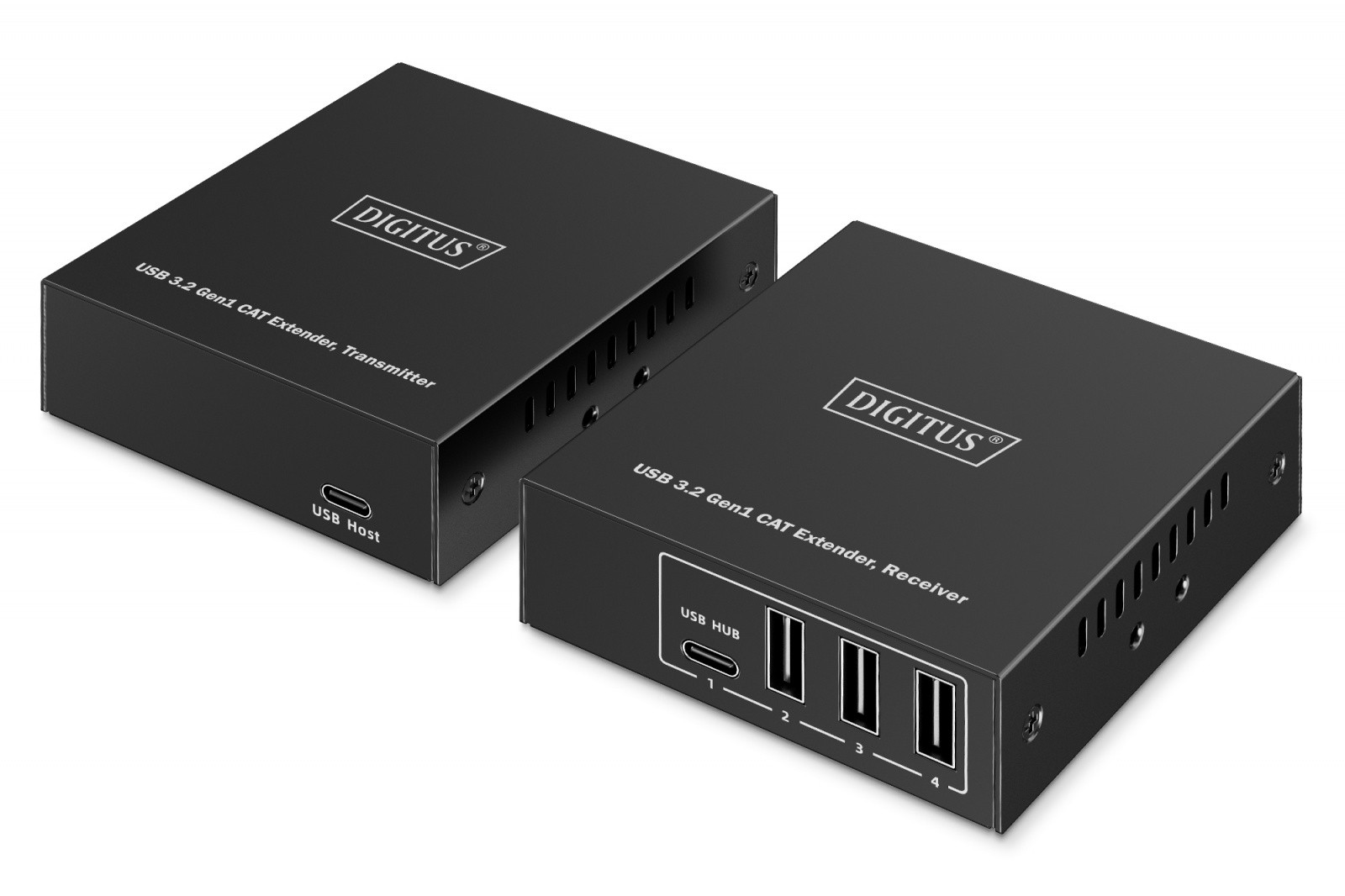 Podaljšek USB 3.1 Gen1 preko UTP kat.6A, do 100m, 3x USB-A, 1x USB-C, 1x RJ45 Gigabit