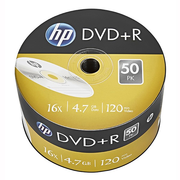 Plošče HP DVD+R 16x 4.7GB, pakiranje 50 kosov