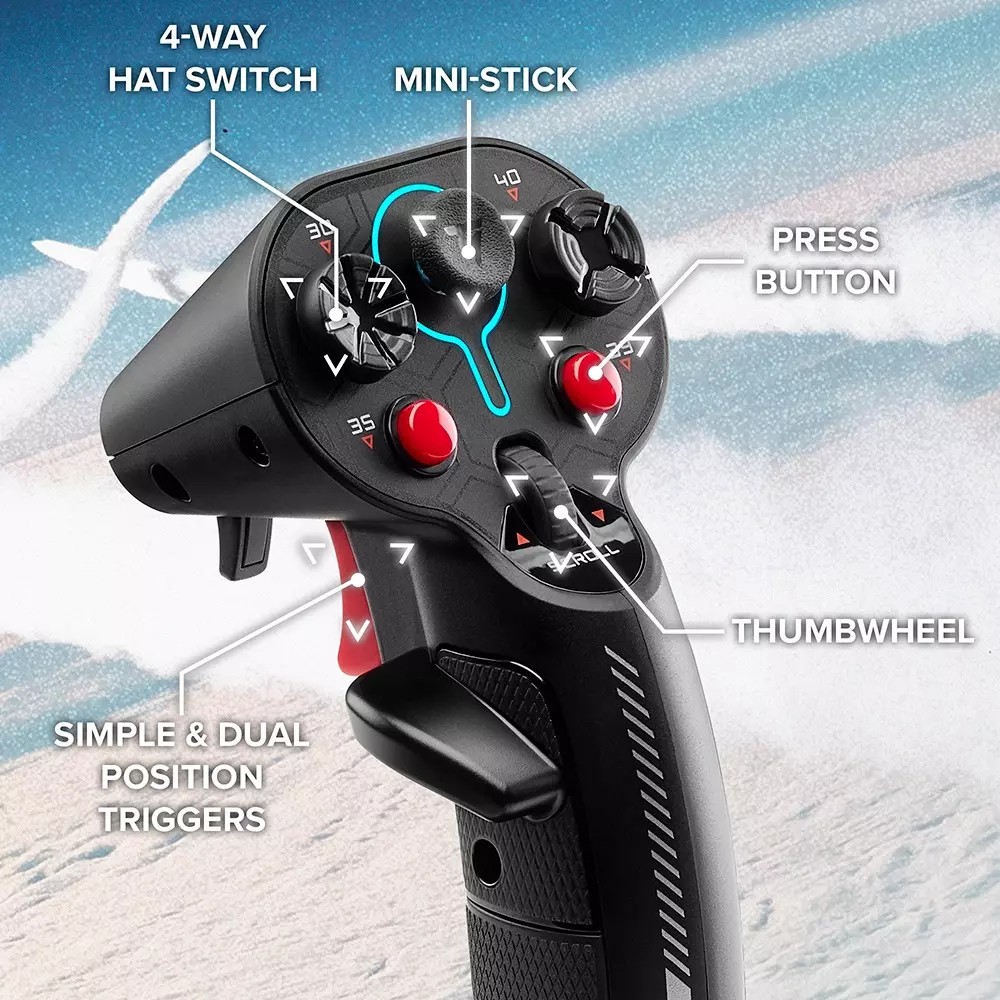 Thrustmaster SOL-R 4 Hotas WW krmilnik, letalski simulator 2