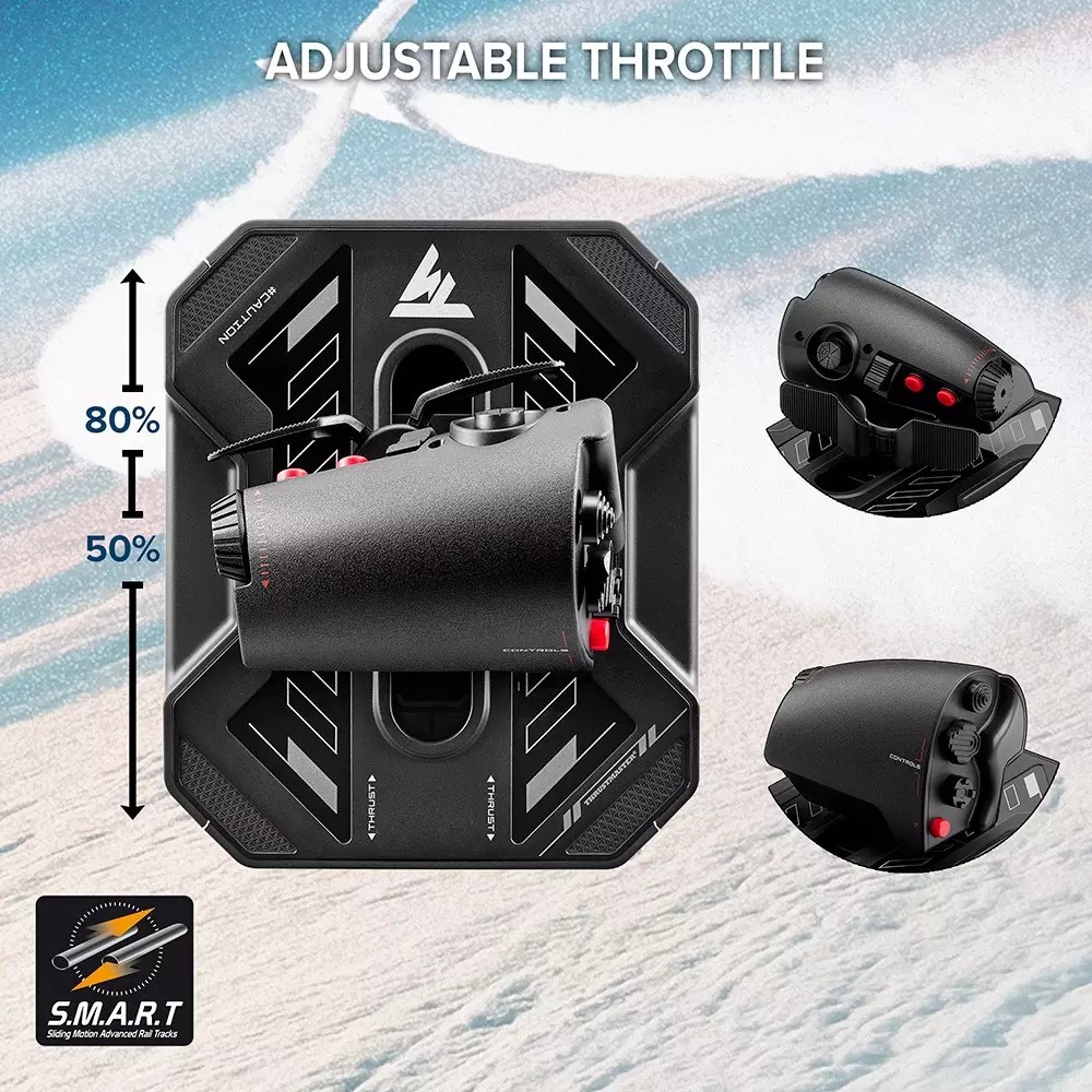 Thrustmaster SOL-R 4 Hotas WW krmilnik, letalski simulator 6