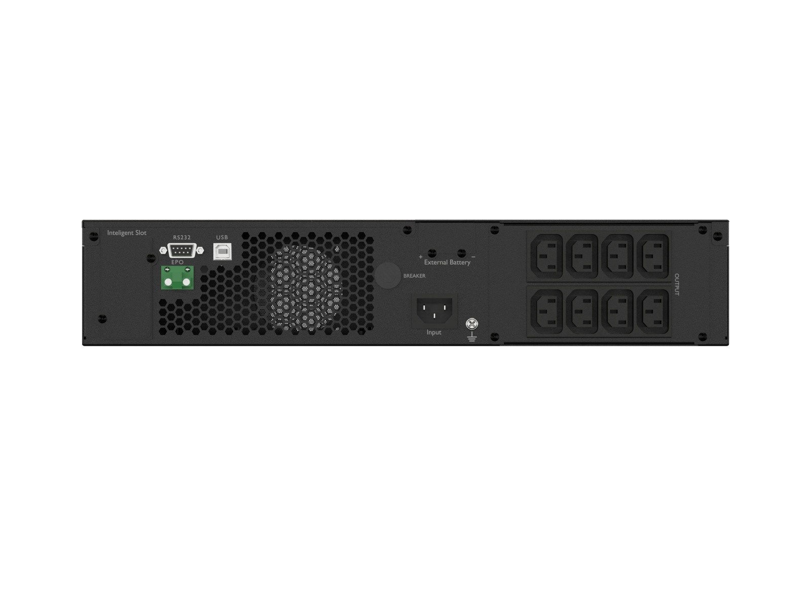 UPS On-Line Rack 1000VA z 8x IEC C13, USB-B, LCD 6