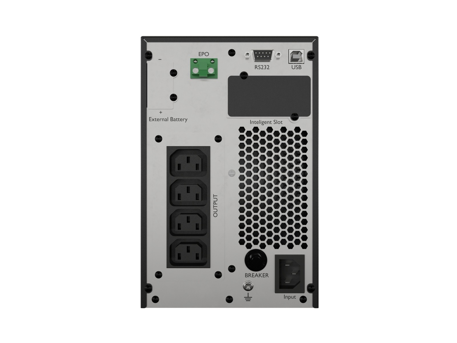 UPS On-Line Office PF1 1000VA z LCD, 4x IEC C13 4