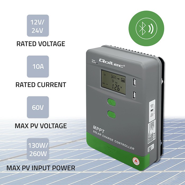 Solarni regulator MPPT 10A z LCD, 2xUSB, Bluetooth senzorjem 2