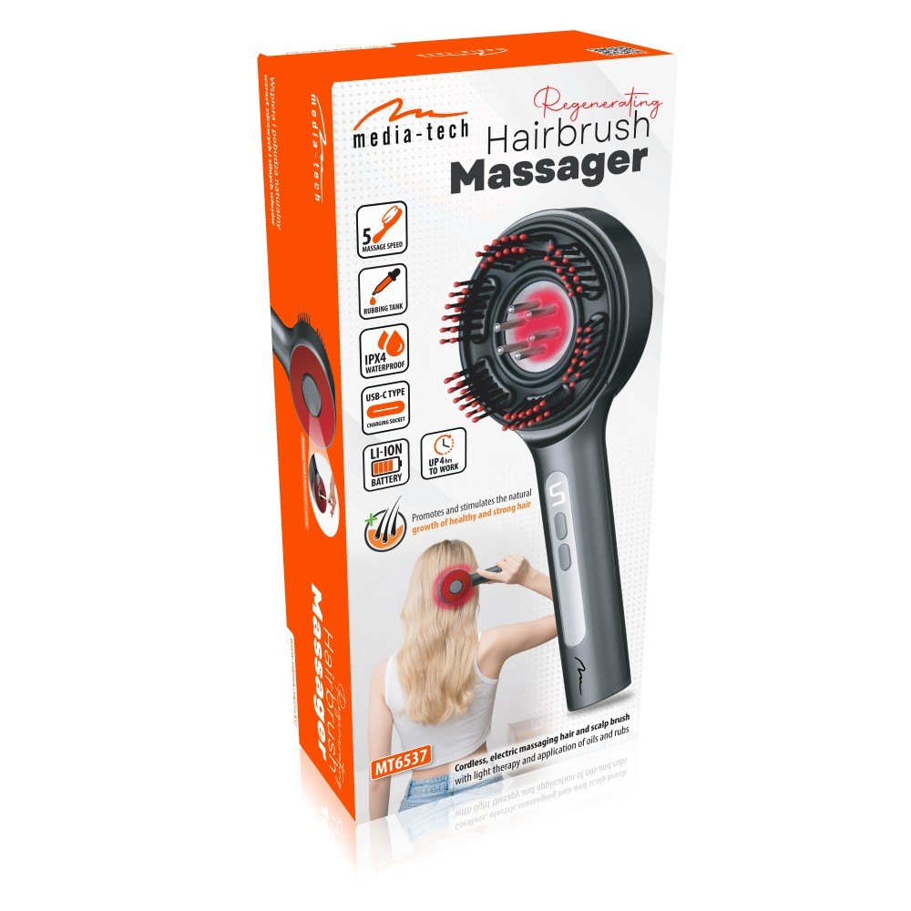 Masažna krtača za lase in lasišče REGENERATING HAIRBRUSH MASSAGER MT6537 3