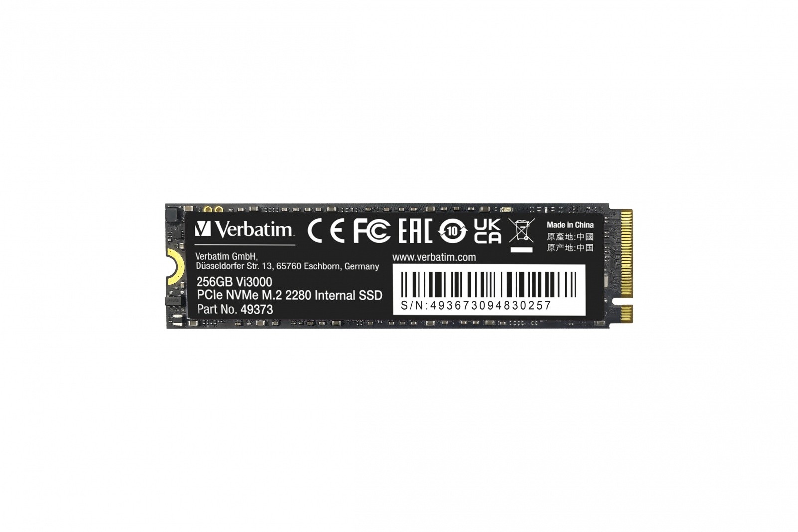 M.2 SSD disk Vi3000 PCIe NVMe, 256 GB, 3100/1300 MB/s 5