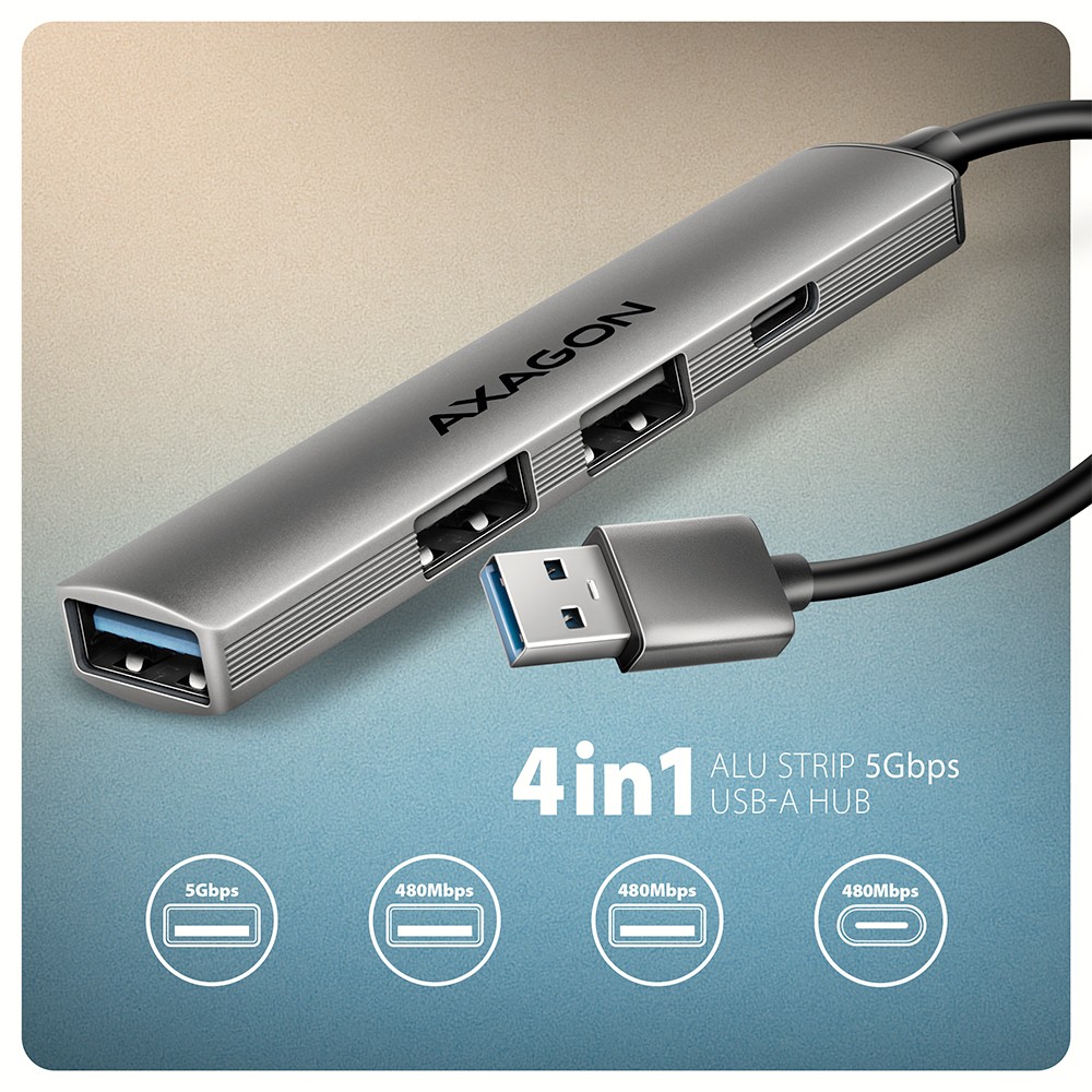USB Hub NuaXus HUE-STA, 4-portni 2