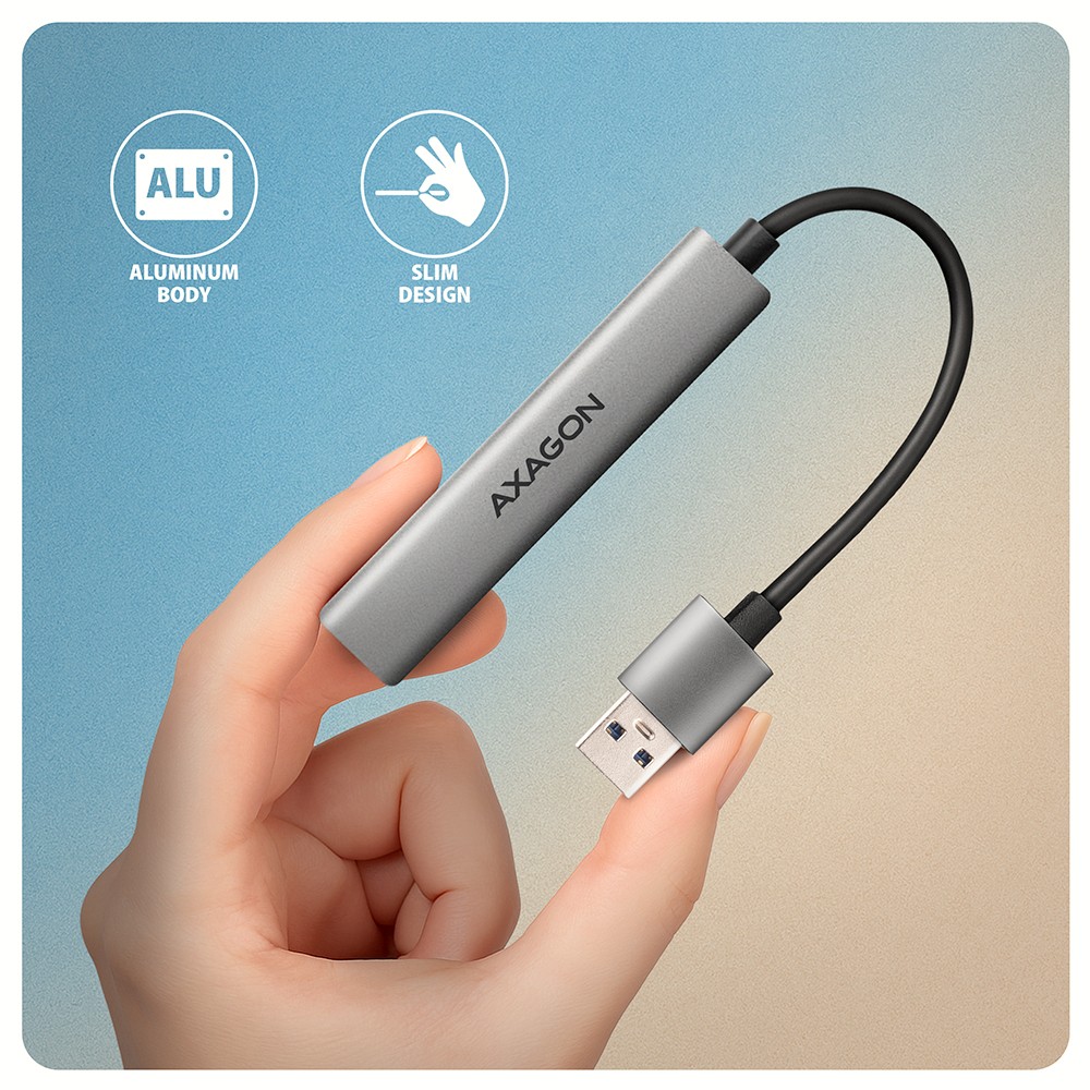 USB Hub NuaXus HUE-STA, 4-portni 5