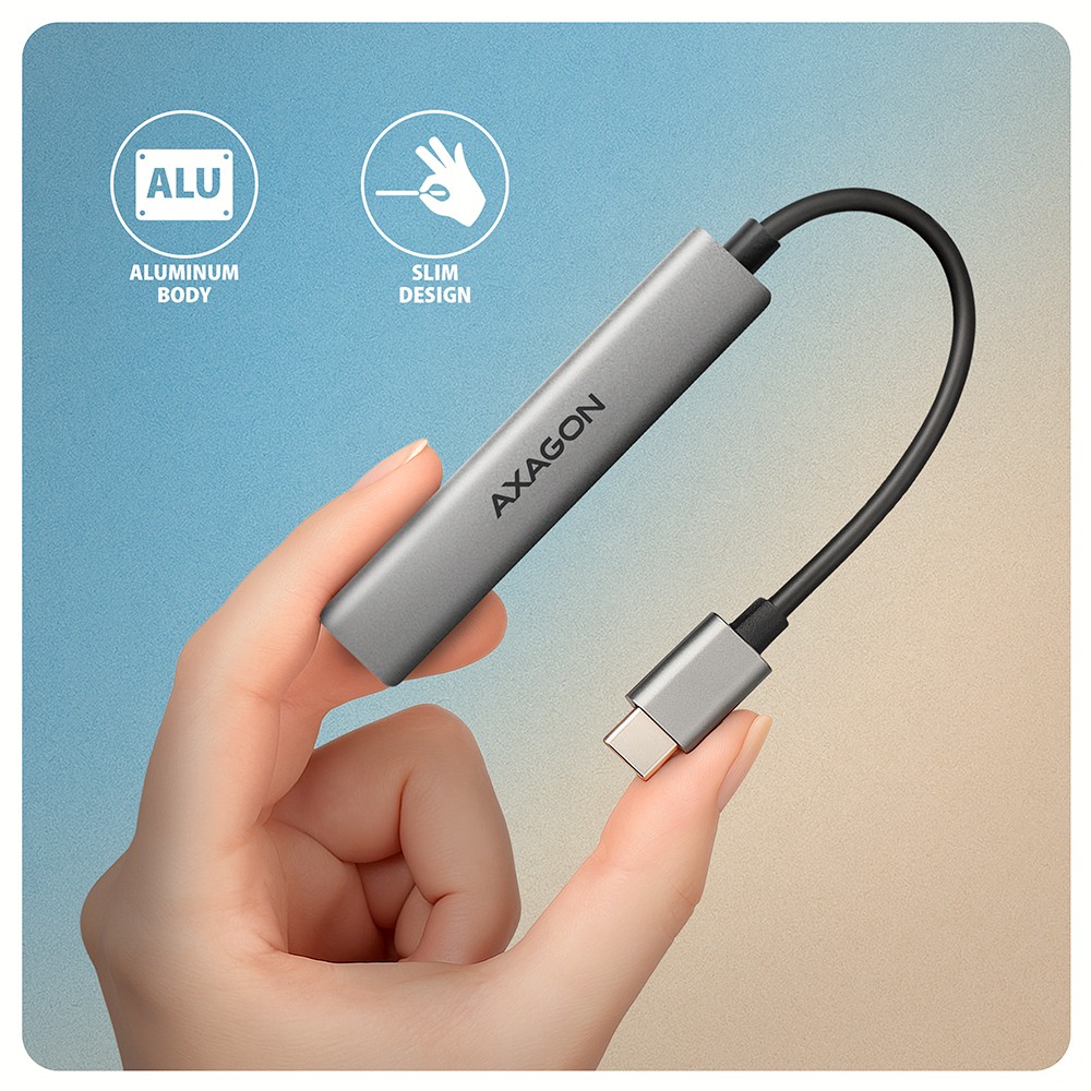 USB Hub NuaXus HUE-STC, 4-portni 5