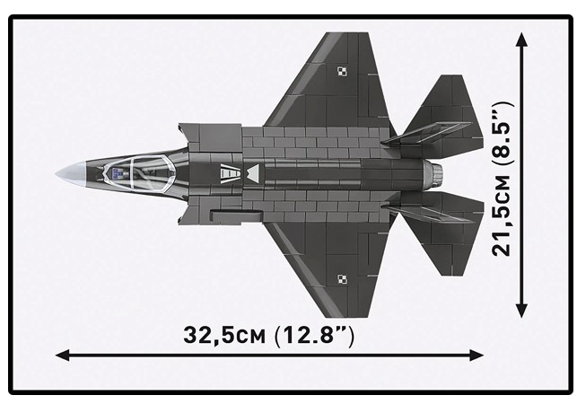 Gradbene kocke F-35A Lightning II (605 elementov) 4