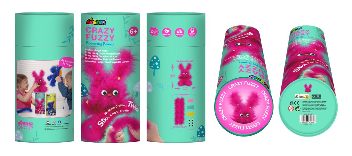 Kreativni set Szalony Fuzzy - Plišasti skakajoči zajček 2