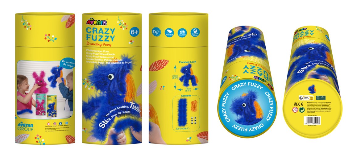 Kreativni set Szalony Fuzzy - Plišasti plešoči poniji 2