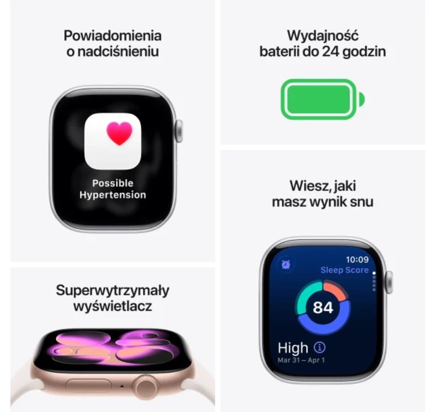 Pametna ura Watch Series 11 GPS, 46 mm, aluminij, ohišje Zvezdna siva, športni pas črn - S/M 3