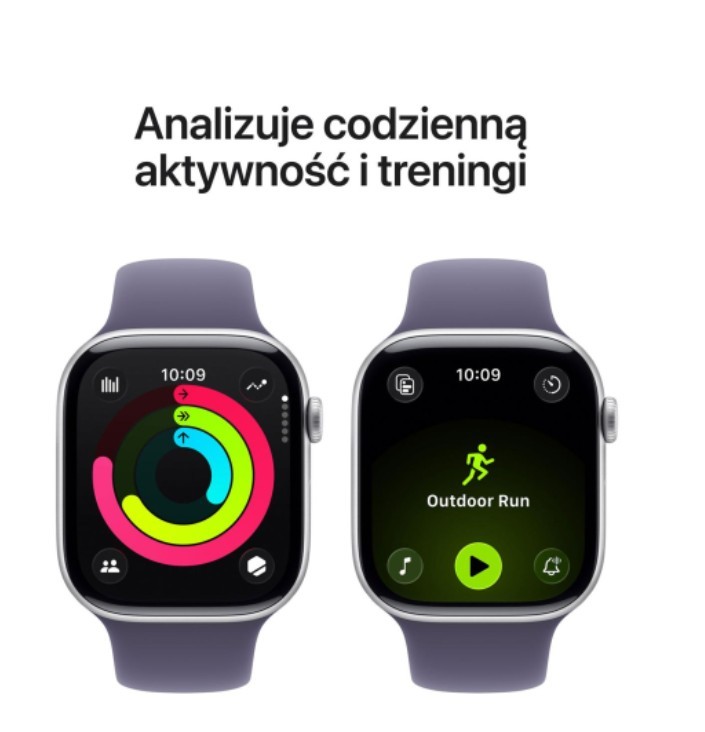 Pametna ura Watch Series 11 GPS, 46 mm, aluminij, ohišje Srebrno, športni pas Mlečni vijolični - S/M 4