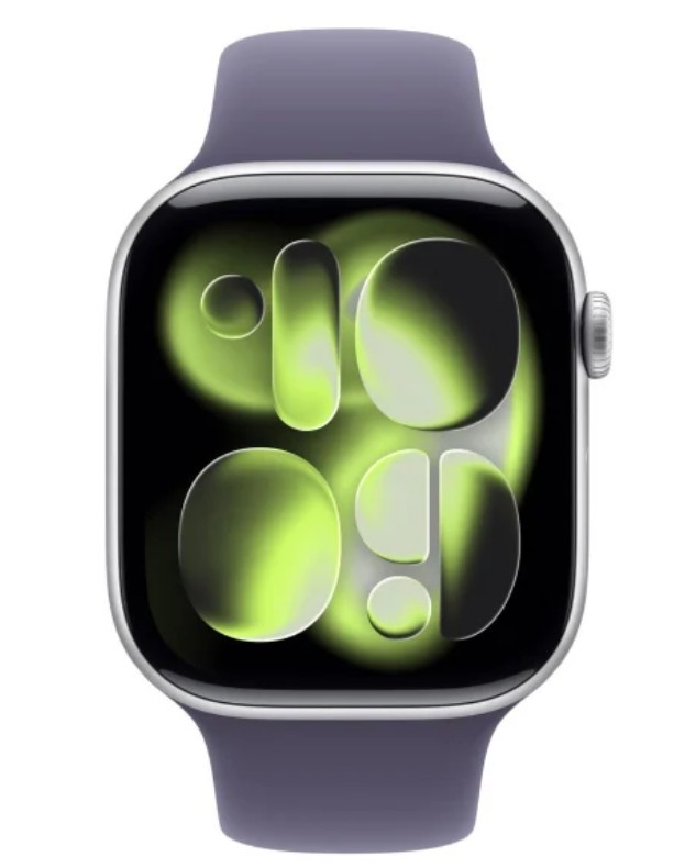 Apple Watch Series 11 (46mm, Srebrn, Mlečno vijoličen pas) GPS+Cellular 2