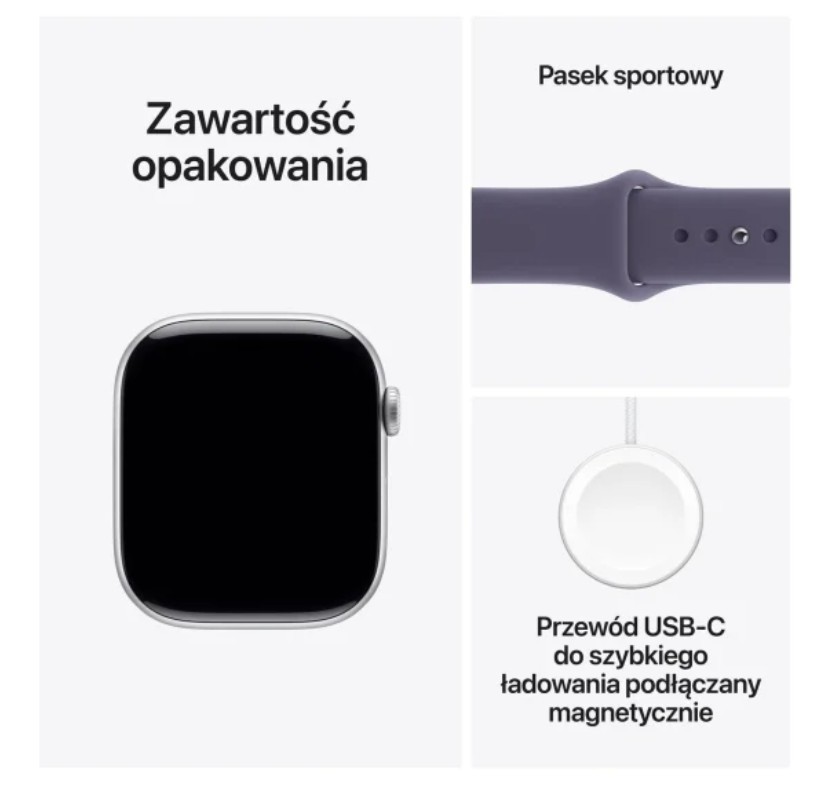 Apple Watch Series 11 (46mm, Srebrn, Mlečno vijoličen pas) GPS+Cellular 6