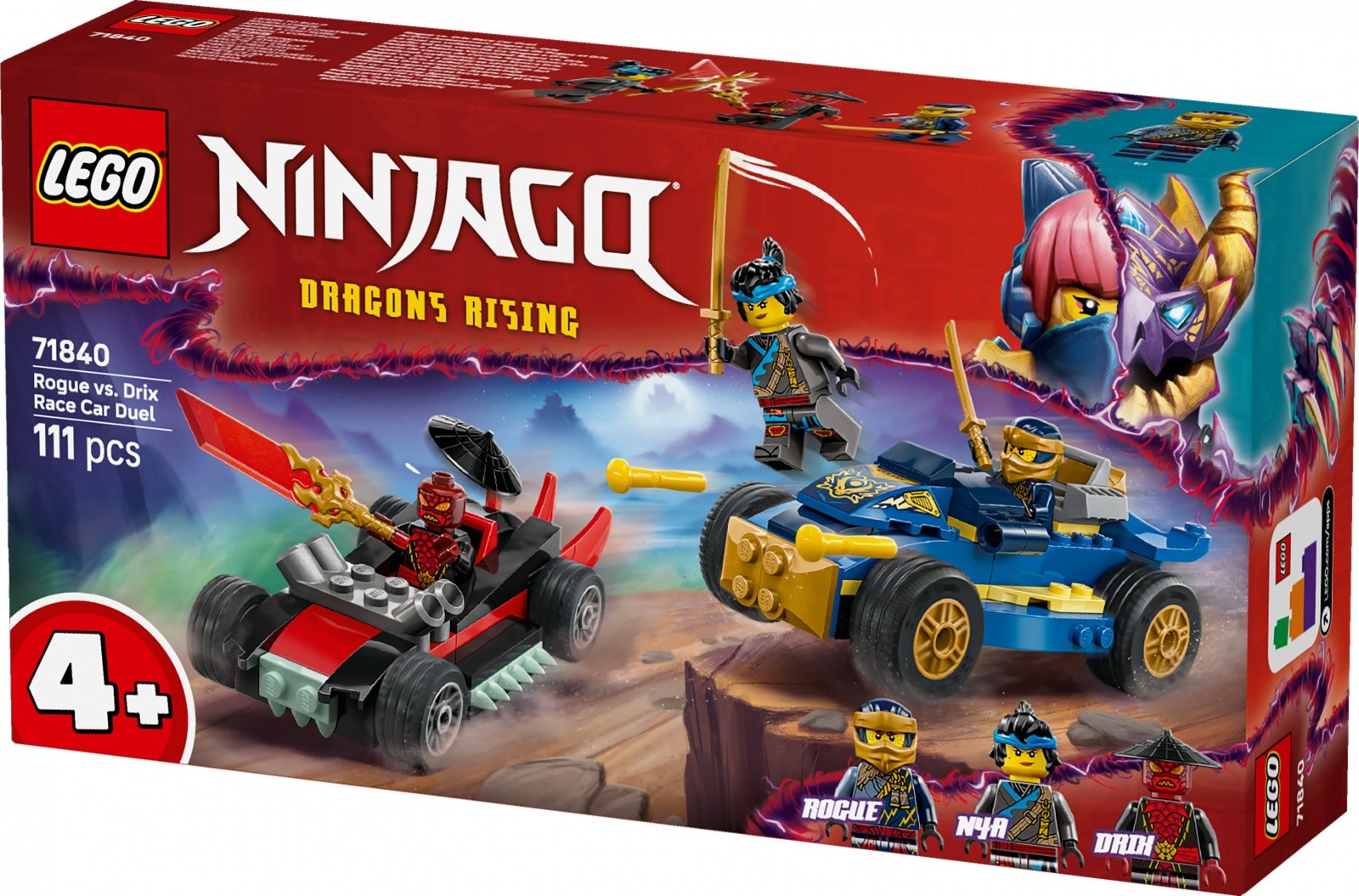 LEGO Ninjago 71840 "Pojedinak Rogue vs. Drix" set kock 3