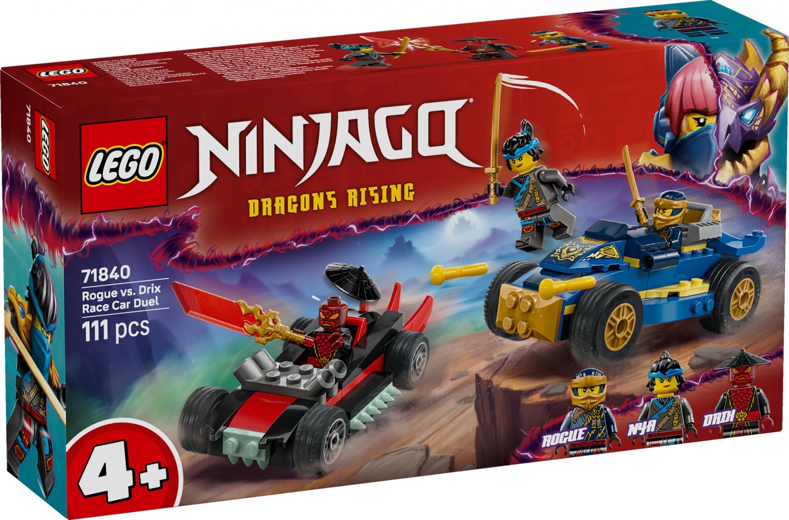 LEGO Ninjago 71840 "Pojedinak Rogue vs. Drix" set kock