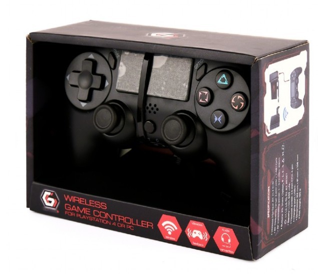 Brezžični gamepad za PlayStation 4 in PC, črn 2