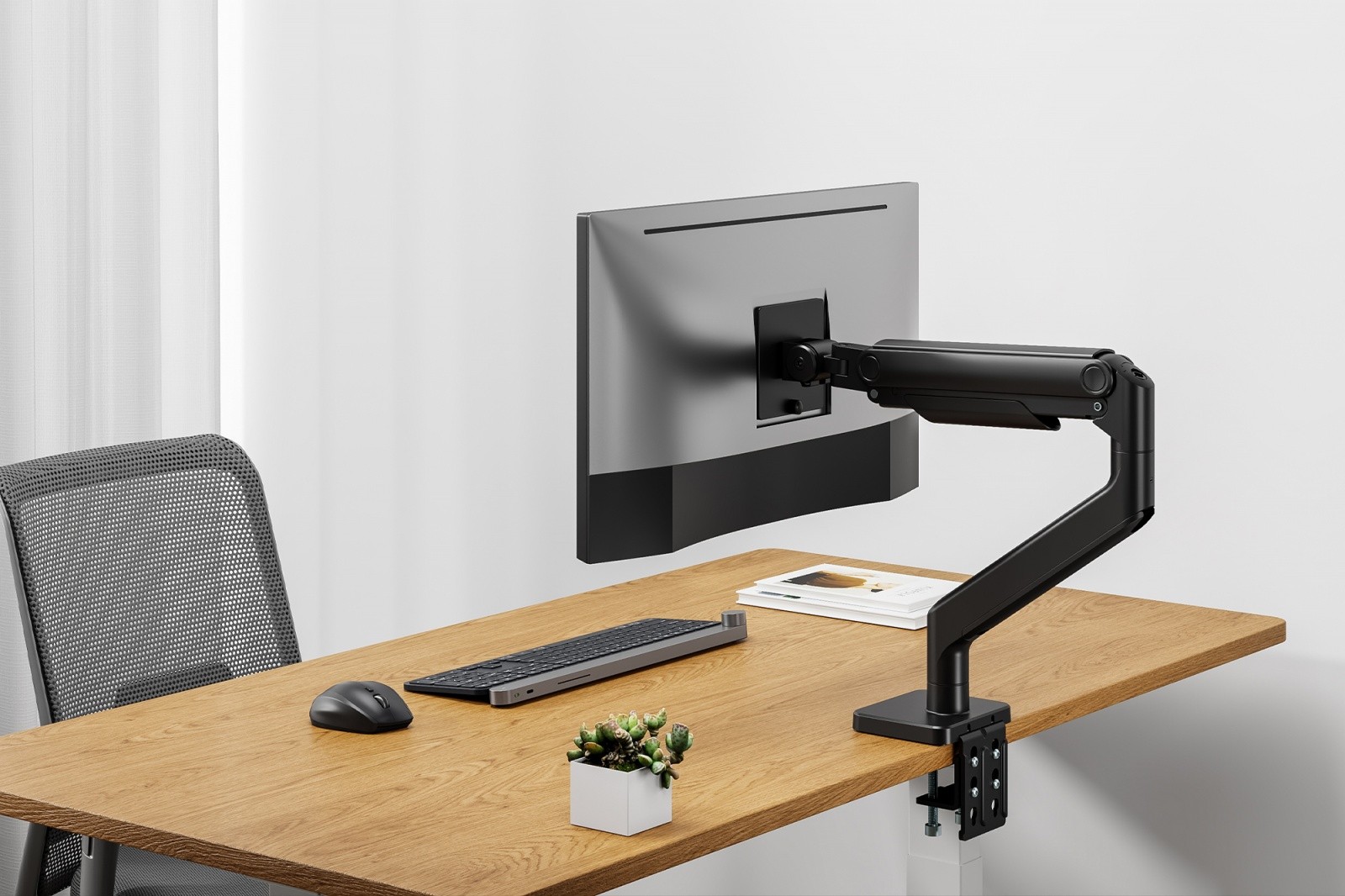 Enoročno namizno stojalo za monitor/TV do 49" (20 kg), VESA, črno 3