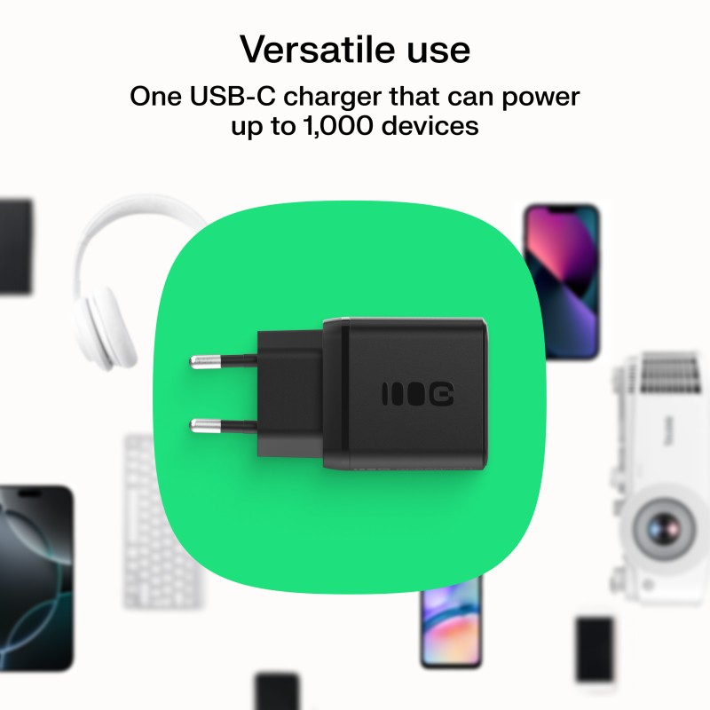 Omrežni polnilnik 30W, 1x USB-C, 1x USB-A, črn 6