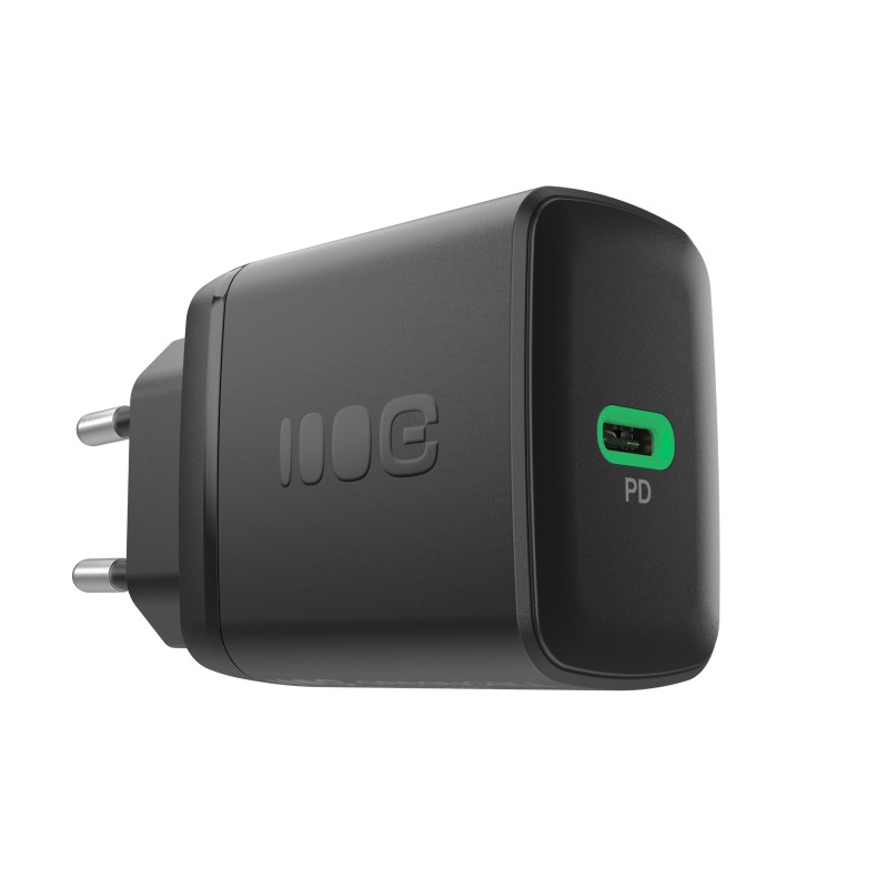 Zidni polnilnik Green Cell USB-C 30W, črn