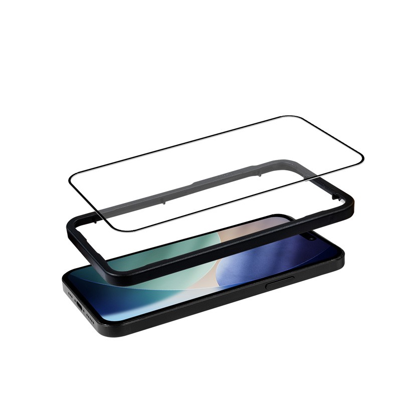 Kaljeno steklo 3D Armour Glass za iPhone 17 Pro z namestitveno podporo 3