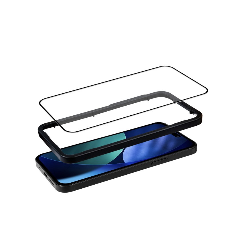 Kaljeno steklo 3D Armour Glass za iPhone 17 Pro Max z namestitveno podporo 3