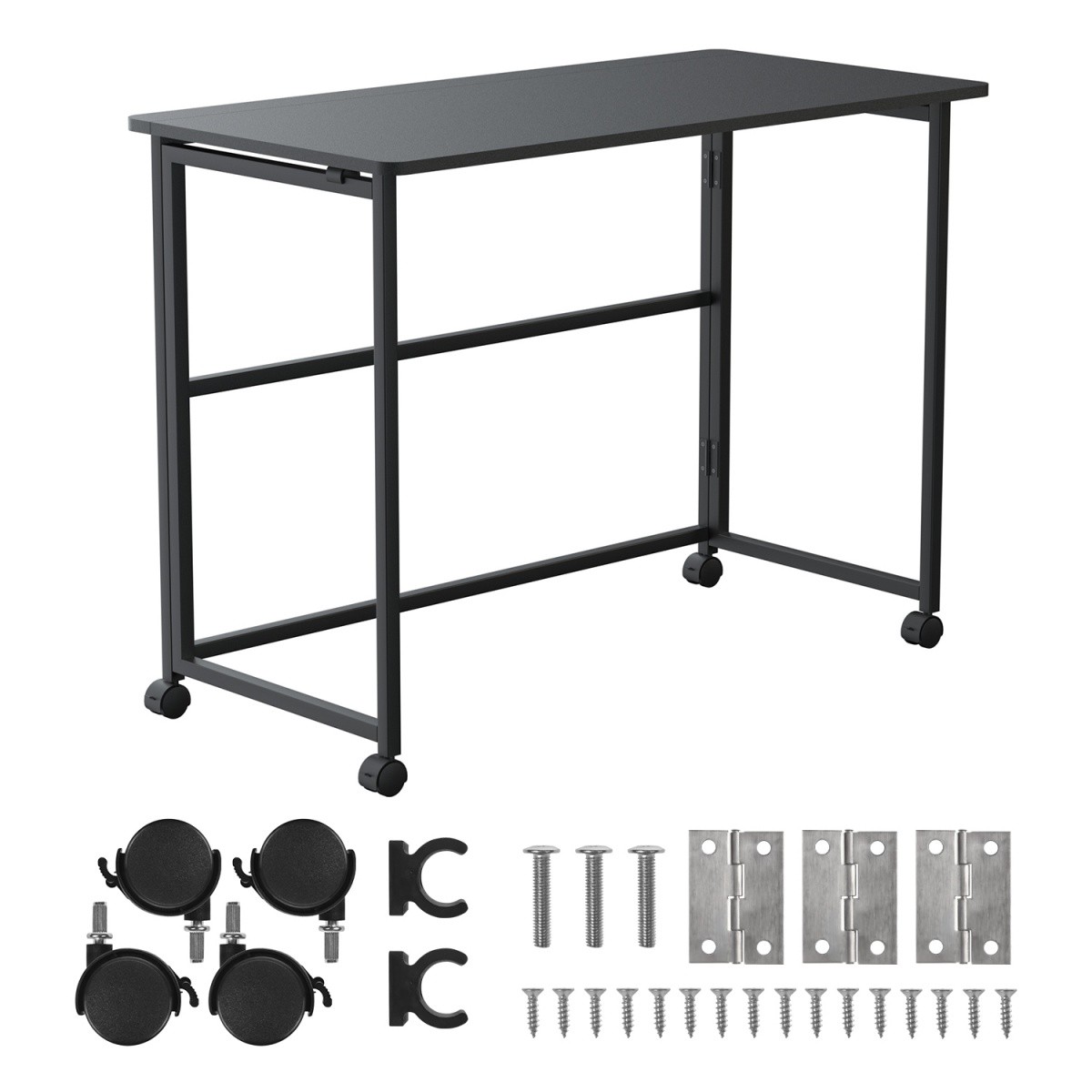 Zložljivo mobilno pisalno mizo MC-1250 B, 100x50 cm, črna 8