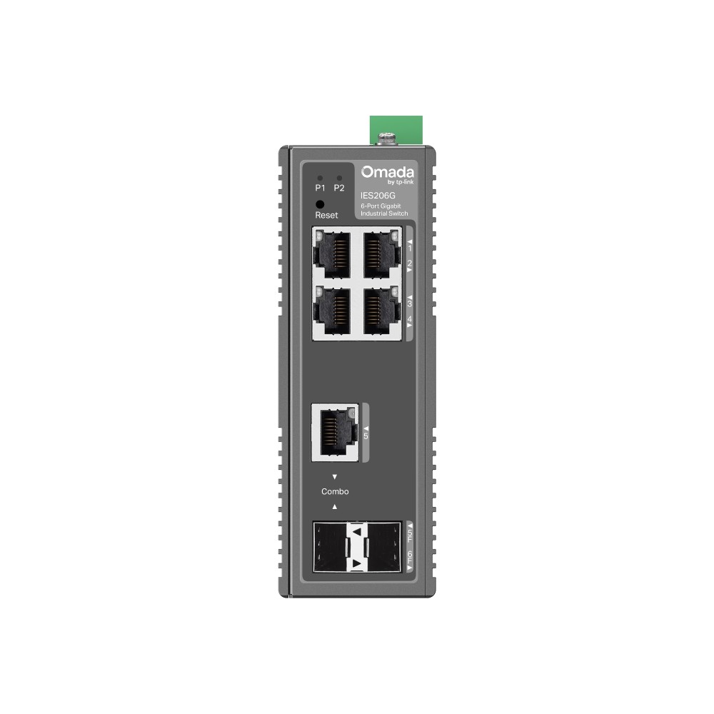 Upravljivi Gigabitni industrijski stikalo Omada IES206G, 6-portni 2
