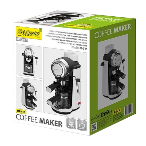 Ročni espresso kavni aparat z vročilnikom mleka MR-410 8